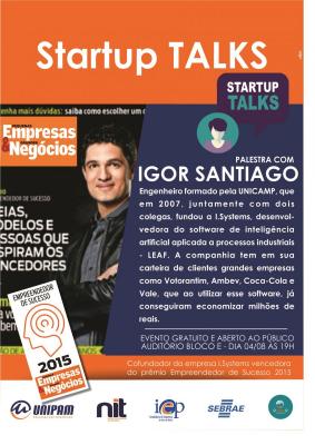 Centro Universitário de Patos de Minas (UNIPAM) promove mais uma edição do Startup Talks