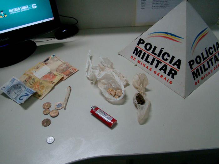 Dois adolescentes de 15 e 16 anos são apreendidos com drogas pela Polícia Militar de Presidente Olegário