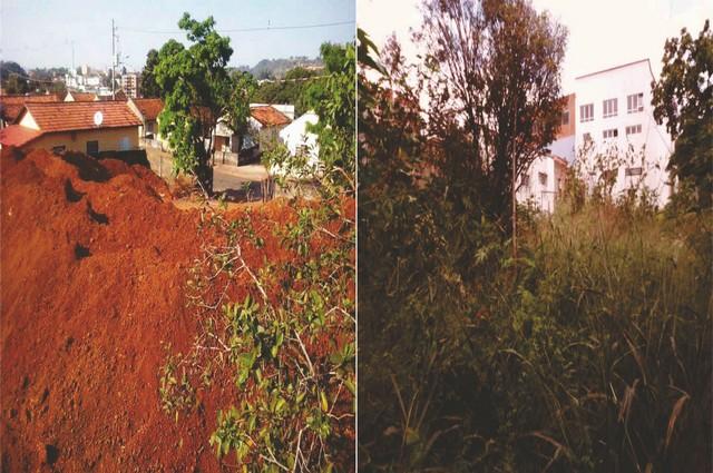 Moradores do centro em presidente Olegário estão revoltados com lotes sujos, já no Bairro Dona Benta a revolta é com cascalheira