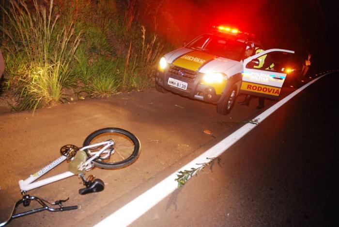 Ciclista é atropelado na BR-354 próximo a Lagoa Formosa