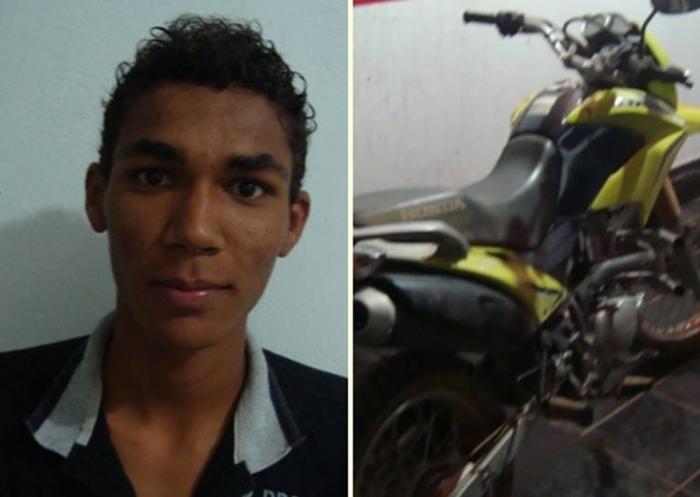 Polícia Militar de Lagoa Grande recupera motocicleta furtada e encaminha autor para a Delegacia de Polícia
