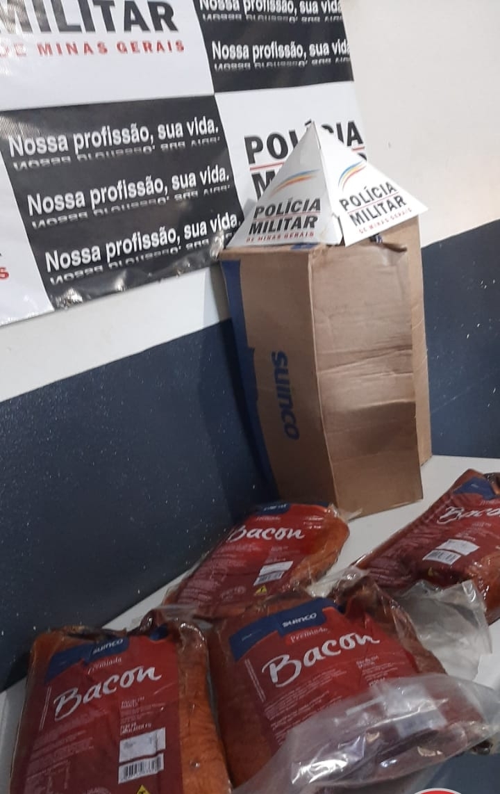 Patos 1 Notícias De Patos De Minas E Região Homem é Preso Por Furtar Caixa Com 20 Kg Bacon