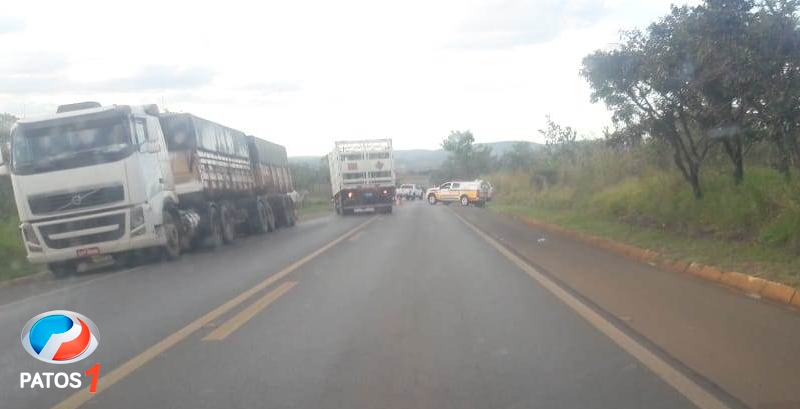 clique para ampliar Motorista de caminhonete invade contramão e atinge carreta na BR-354 próximo à Lagoa Formosa