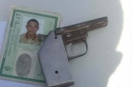 Rapaz é preso após efetuar disparo de arma e ameaça na região de Pindaíbas
