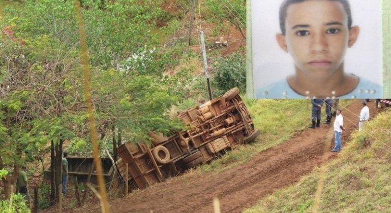 Adolescente de 15 anos morre esmagado por caminhão na zona rural de Carmo do Paranaíba