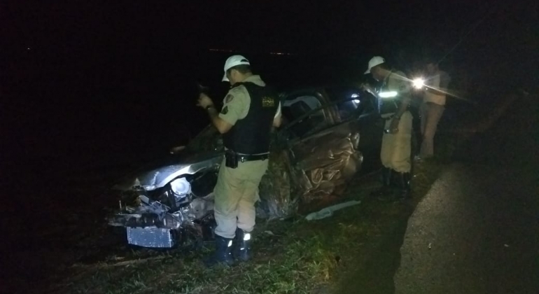 Acidente na BR-354 deixa motorista da cidade de São Gotardo ferido 
