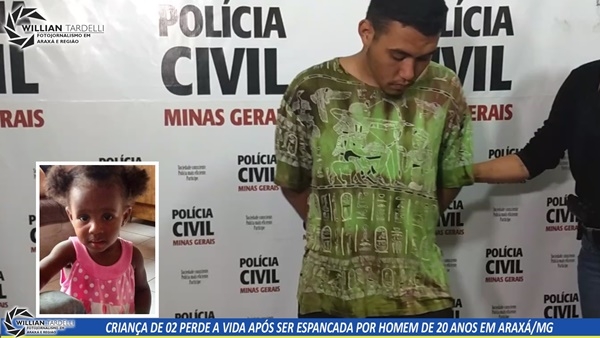 Criança de 02 anos morre após ser espancada por namorado da tia em Araxá