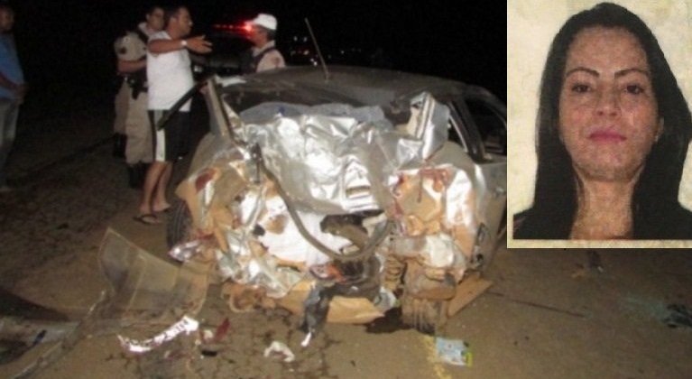 Mulher de 43 anos morre em grave acidente na BR 354 no município de Rio Paranaíba