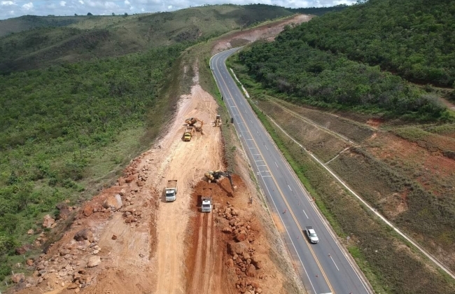 Iniciadas obras de correção de curva na BR-146 entre Catiara e Serra do Salitre