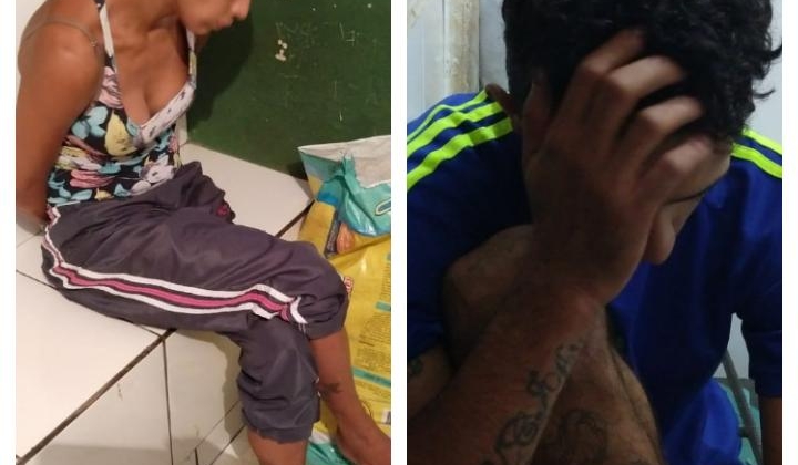 Policia Militar de Lagoa Formosa prende casal que roubou celulares de menores na Praça da Prefeitura