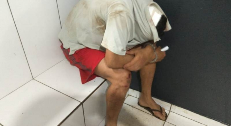 Suspeito de se masturbação em frente a prédio em Patos de Minas fica ferido tentando fugir da polícia