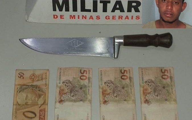 Homem é preso após assaltar loja em São Gotardo