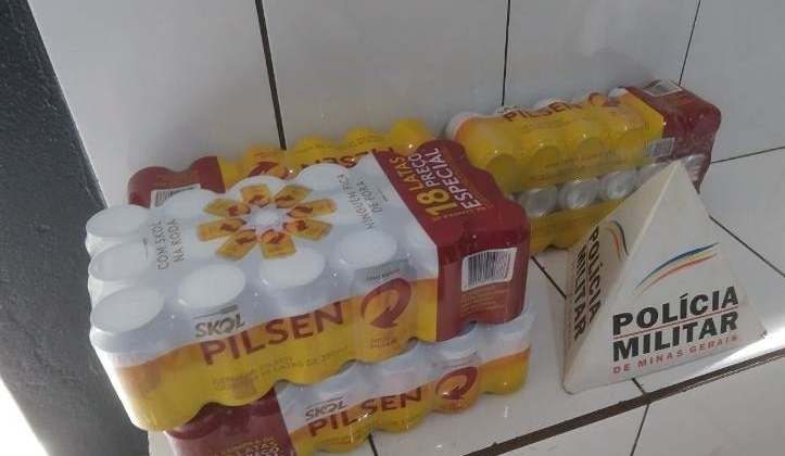 Câmeras do “Olho vivo” flagram e PM prende dupla suspeita de furtar cerveja