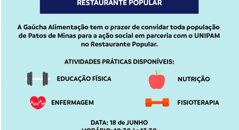 Gaúcha Alimentação e UNIPAM realizam ação social