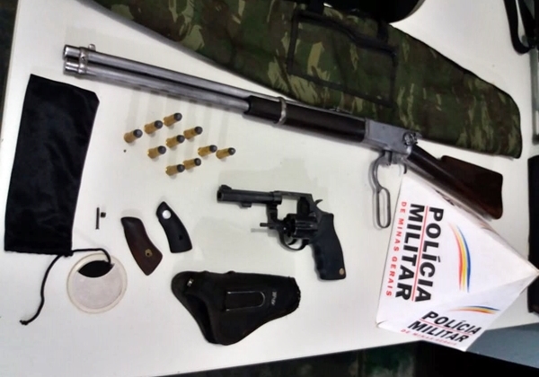 Operação da Polícia Militar de São Gotardo apreende armas de fogo Operação da Polícia Militar de São Gotardo apreende armas de fogo