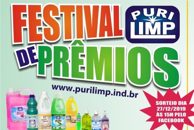 Purilimp realiza sorteiro do 1º Festival de Prêmios na sexta-feira (27/12)
