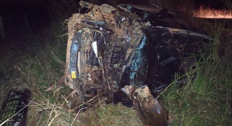 Motorista fica ferido em acidente na MG-230 em Serra do Salitre