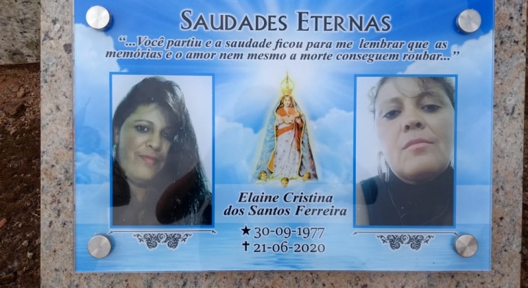 Revolta: família aciona polícia após homem suspeito de atropelar e matar mulher afixar placa no túmulo da vítima em Carmo do Paranaíba