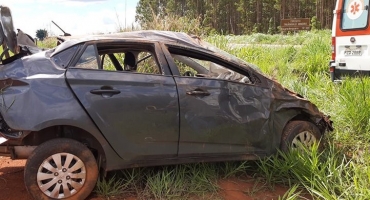 Motorista morre e neto de 10 anos fica gravemente ferido em acidente na LMG-741