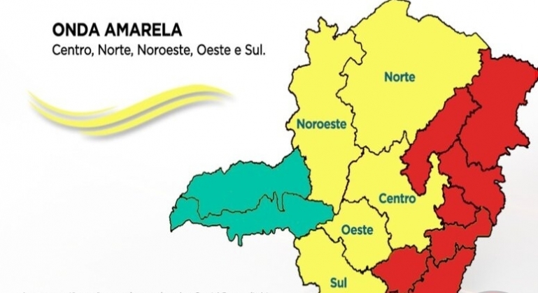 Macrorregião Noroeste permanece na onda amarela do plano Minas Consciente