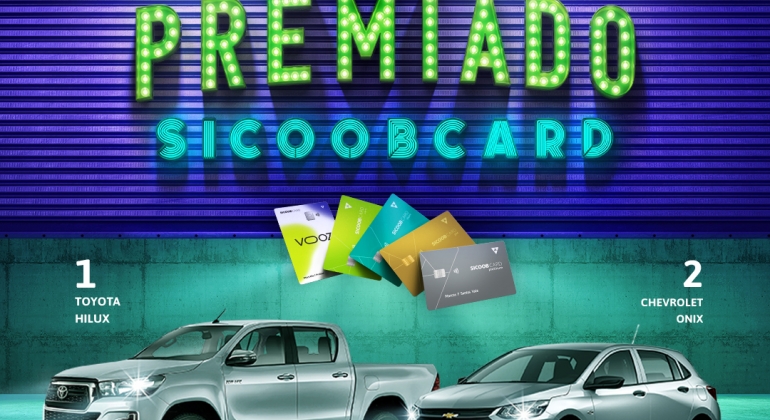 Cooperados Credipatos concorrem a automóveis zero Km com a promoção Cartão Premiado Sicoob card