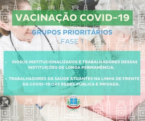 Covid-19: primeiras doses em Patos de Minas serão para idosos asilados, funcionários de asilos e trabalhadores da linha de frente