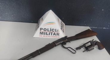 Polícia Militar realiza apreensão de duas armas de fogo no Distrito de Pilar