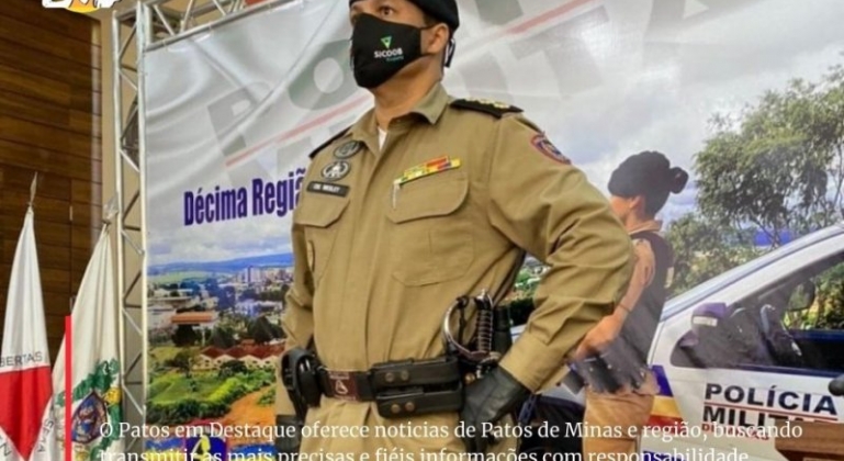 COVID-19: comandante da PM de Patos de Minas segue em estado grave em UTI de Uberaba