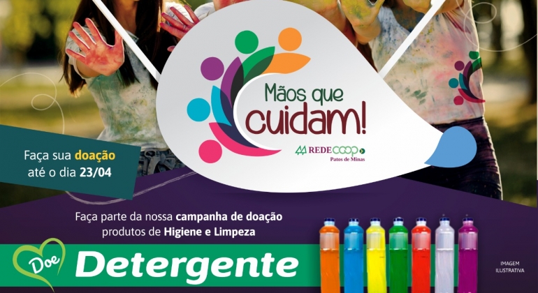 Sicoob Credipatos e demais cooperativas da Rede Coop promove Campanha Mãos que Cuidam