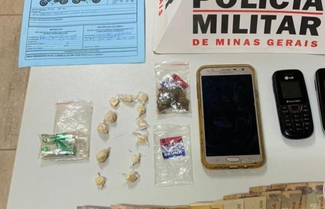  Polícia Militar de Coromandel prende suspeito de tráfico de drogas