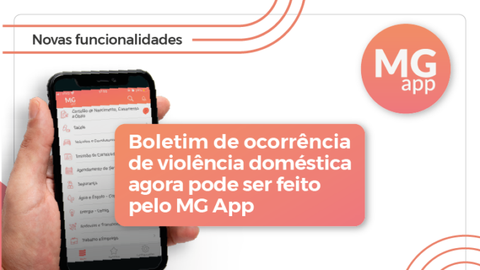 Denúncias de violência doméstica já podem ser registradas no MG app