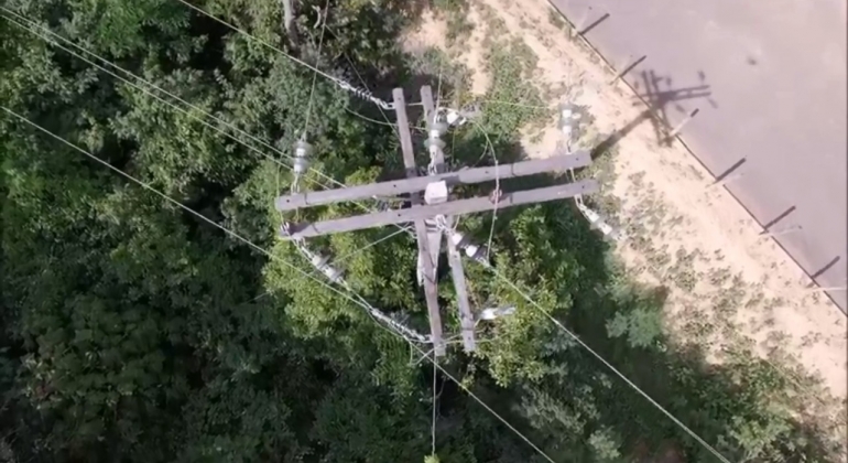 CEMIG utiliza drones para uma visão detalhada da parte superior da rede e dos postes
