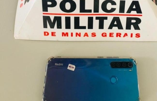 Guimarânia: PM recupera celular e prende homem de 37 anos por furto