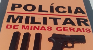 Polícia Militar apreende pistola 380 com 3 carregadores e 36 munições na MGC-354 em Lagamar 