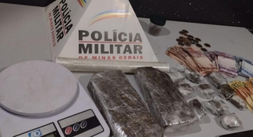 Polícia Militar de Patos de Minas apreende drogas e prende três suspeitos no Jardim Europa 