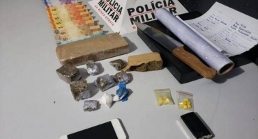 Mulher de 24 anos é presa com maconha, cocaína e ecstasy em Patos de Minas