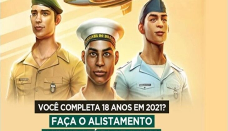Jovens nascidos em 2003 devem realizar o alistamento militar até 30 de junho de 2021