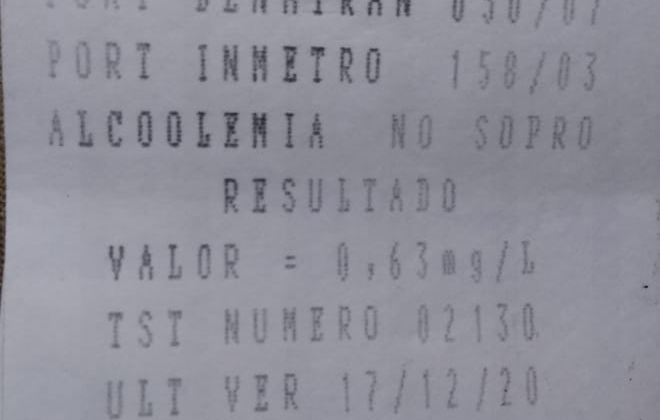 Motorista inabilitado, embriagado e com mandado de prisão é detido na BR-354 no município de Lagoa Formosa