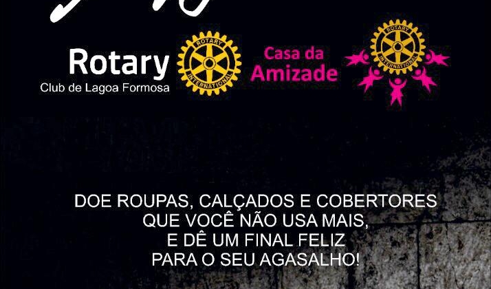 Rotary Club e Casa da Amizade de Lagoa Formosa realizam Campanha do Agasalho