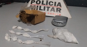 Jovem de 20 anos é detido com drogas no Bairro Alto da Serra em Patos de Minas