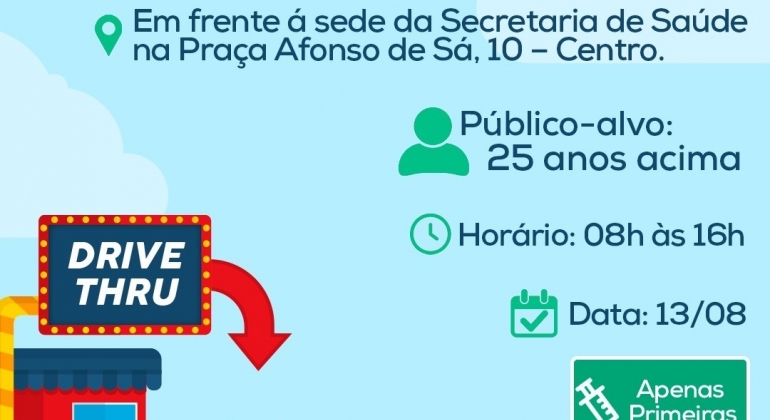 Presidente Olegário começa a vacinação da faixa etária de 25 anos ou mais nesta sexta-feira (13)