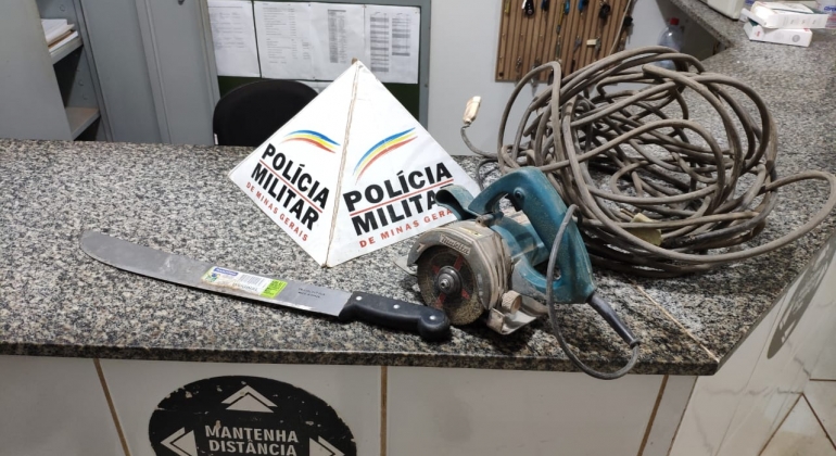 Polícia Militar de Lagoa Formosa recupera produtos furtados e encaminha suspeito para a delegacia 