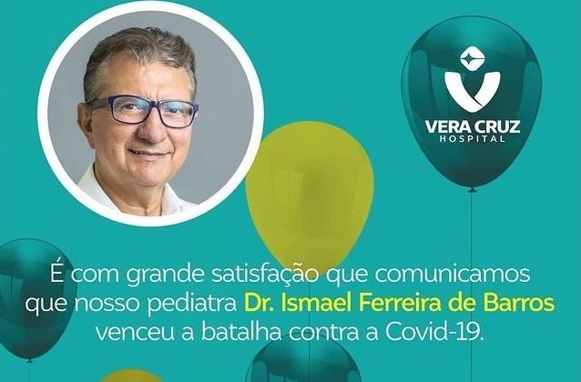 Dr. Ismael, renomado pediatra de Patos de Minas tem alta médica após ser internado com COVID-19