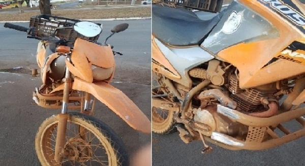 Acidente envolvendo automóvel e motociclista deixa homem de 28 anos ferido