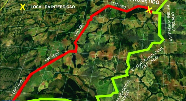 A partir da próxima quarta-feira (08), LMG-680 entre Paracatu e Brasilândia de Minas fica interditada por 30 dias para obras de manutenção