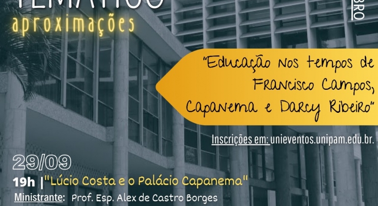 “Educação nos Tempos de Francisco Campos, Capanema e Darcy Ribeiro” é tema de Simpósio Temático
