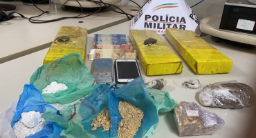 Casal é detido com grande quantidade de drogas em Patos de Minas