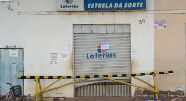 Bandidos arrombam lotérica e fogem levando cofre na cidade de Lagamar