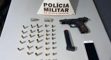 Adolescente é apreendido com arma de fogo em Patos de Minas