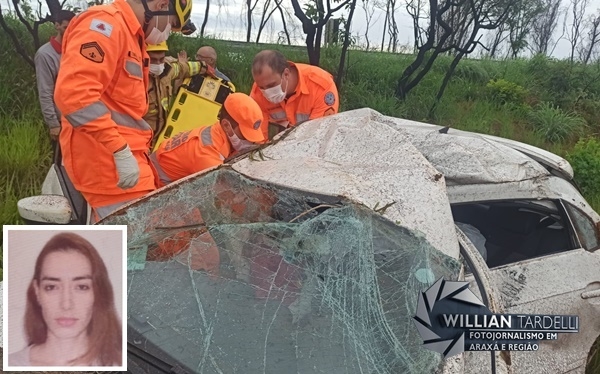 Mulher natural de Patos de Minas morre em acidente automobilístico na BR-146 